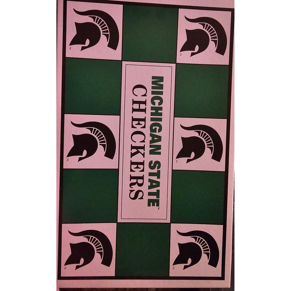 Michigan‎ State Spartans Checkers Game Set Helmet Pieces Collectible